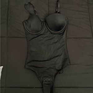 Black Bodysuit with Adjustable Straps